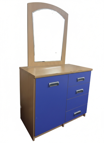 Riyadh, Furniture, SAR 149,  Modern Beauty And Make-Up Table With Large Mirror, Likely New Furniture With Storage Space