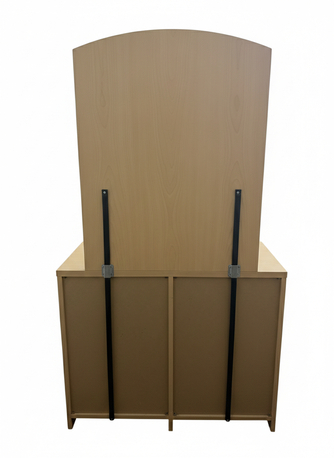 Riyadh, Furniture, SAR 149,  Modern Beauty And Make-Up Table With Large Mirror, Likely New Furniture With Storage Space