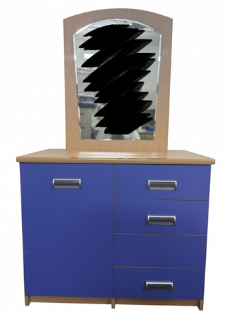 Riyadh, Furniture, SAR 149,  Modern Beauty And Make-Up Table With Large Mirror, Likely New Furniture With Storage Space