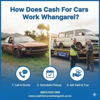 Auckland, Auto Parts, How Does Cash For Cars Work Whangarei?