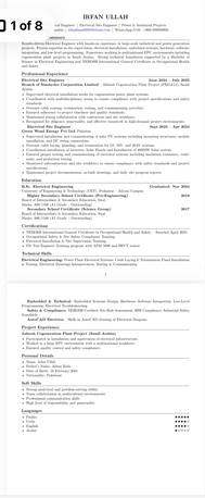 Riyadh, Job Seekers, Electrical Engineer/safety Engineer