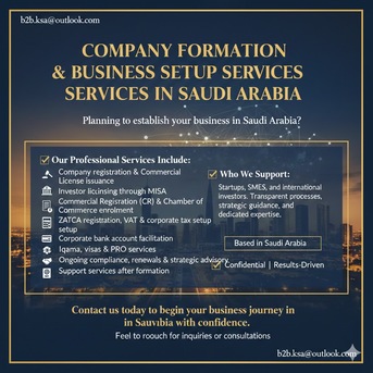 Jeddah, Business, Company Formation & Business Setup Services In Saudi Arabia✅.....
