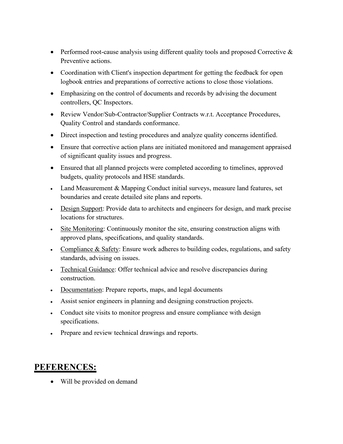 Riyadh, Job Seekers, Civil Inspector QA/QC