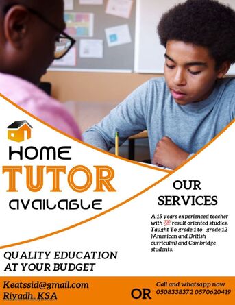 Riyadh, Education, Home Uition