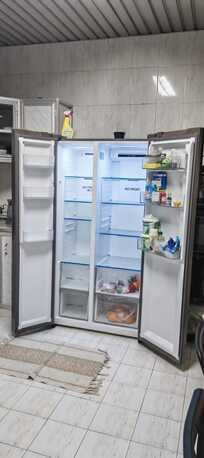 Al Olaya, Household Items, SAR 1300,  Haier Side By Side Refrigerator (Gray)