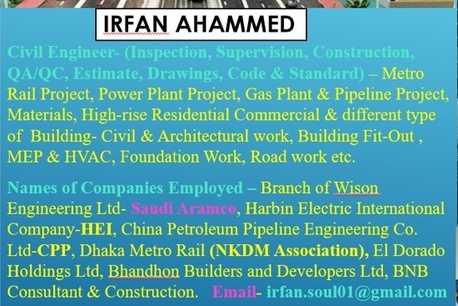 Jubail, Job Seekers, I Am Looking For A Suitable Position As A Civil Engineer And Can Join Immediately