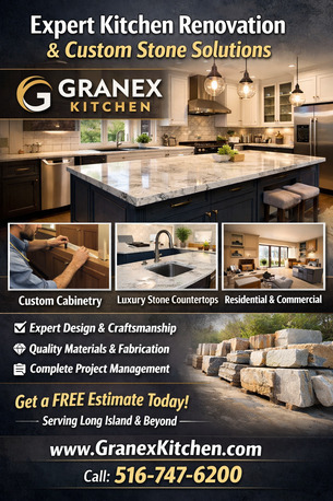 New York, Construction, Expert Kitchen Renovation & Custom Stone Solutions &ndash; Granex Kitchen