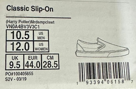 Riyadh, Clothing & Accessories, SAR 150,  Vans X Harry Potter Classic Slip-On &ldquo;Marauder&rsquo;s Map&rdquo;