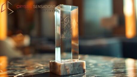 New York, Business, Premium Custom Crystal Trophy For Winners