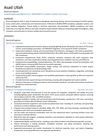 King Abdullah Economic City, Job Seekers, Electrical Engineer | 5+ Years Experience | LV/MV & ELV Systems | Jeddah