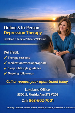 New York, Counseling, Online & In-Person Depression Therapy &ndash; Lakeland & Tampa Patients Welcome