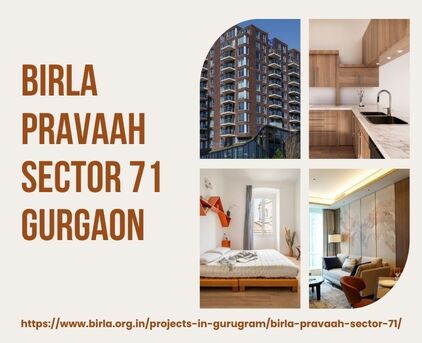 Gurgaon, Real Estate For Sale, 3 BR,  1058 Sq. Feet,  Birla Pravaah Sector 71 Gurgaon &ndash; Premium Homes And Living