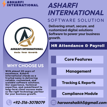 Islamabad, ERP, HR Attendance & Payroll Module &ndash; Smart Workforce Management Software