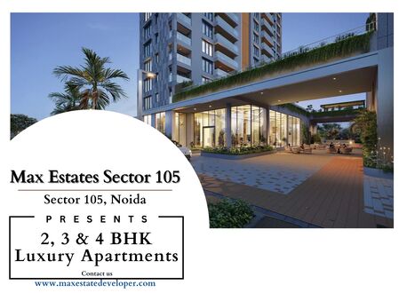 Noida, Real Estate For Sale, INR 20000000,  2 BR,  1234 Sq. Feet,  Max Estates Sector 105 Redefining Comfort And Connectivity In Noida