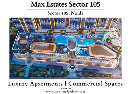 Noida, Real Estate For Sale, INR 20000000,  2 BR,  1234 Sq. Feet,  Max Estates Sector 105 Redefining Comfort And Connectivity In Noida
