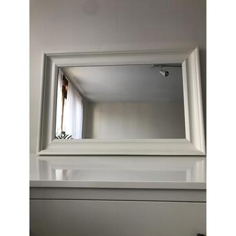 Dhahrat Laban, Furniture, SAR 90,  IKEA HEMNES White Mirror - 60cm X 90cm - Immaculate Condition (Like New)