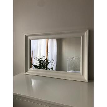 Dhahrat Laban, Furniture, SAR 90,  IKEA HEMNES White Mirror - 60cm X 90cm - Immaculate Condition (Like New)