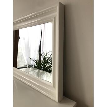 Dhahrat Laban, Furniture, SAR 90,  IKEA HEMNES White Mirror - 60cm X 90cm - Immaculate Condition (Like New)