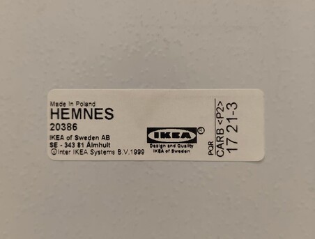 Dhahrat Laban, Furniture, SAR 90,  IKEA HEMNES White Mirror - 60cm X 90cm - Immaculate Condition (Like New)