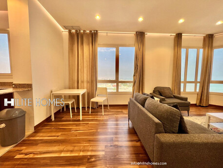 Fintas, Apartments/Houses, KWD 500/month,  1 BR,  One Bedroom Fully Furnished Sea View Apartment For Rent In Fintas