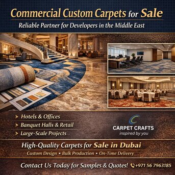 Dubai, Household, Commercial Custom Carpets For Sale | Reliable Partner For Developers In Middle East