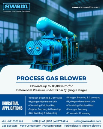 Mumbai, Business, Process Gas Blower Manufacturer In India | High Capacity Industrial Gas Boosters