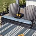 USD 01018,  LuxCraft Adirondack 5ft. Recycled Plastic Porch Swing With Flip Down Center Console