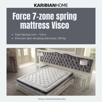 Berlin, Furniture, EUR 300,  Force 7-Zonen-Federkernmatratze Visco &ndash; Langlebig & Formstabil