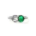 USD 2523,  Trendy Emerald Gemstone Engagement Rings