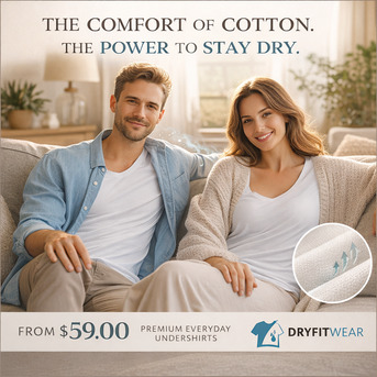 Auckland, Fashion & Design, Men&rsquo;s Underarm Sweat Resistant Cotton Undershirt T-Shirt