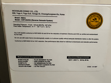 Dhahrat Laban, Appliances, SAR 1900,  Coway Water Dispenser &ndash; Cooling & Heating With Built-in Filter (Model CHP-04ARA)