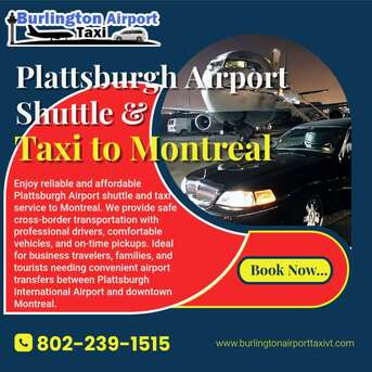 New York, Travel, Plattsburgh Airport Shuttle & Taxi To Montreal