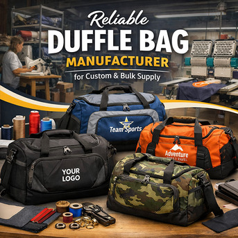 New Delhi, Businesses For Sale, Reliable Duffle Bag Manufacturer For Custom & Bulk Supply