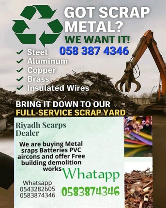 Riyadh, Items Wanted, Riyadh Scrap Buyer Scrap Dealer Scrap Trading Company Building Demolition Works Riyadh Cit