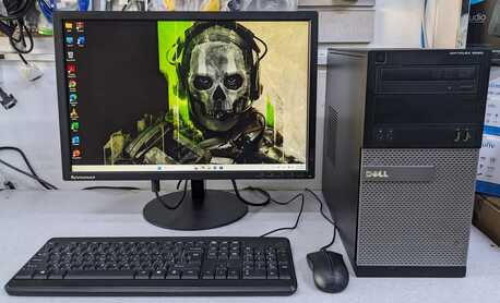 Manama, Computers, BHD 98,  Dell Core I7 3.2GHz PC Set Lenovo 22" Monitor 16GB Ram 512GB SSD Win 11 Pro & Office 2024