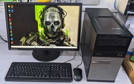 Manama, Computers, BHD 98,  Dell Core I7 3.2GHz PC Set Lenovo 22" Monitor 16GB Ram 512GB SSD Win 11 Pro & Office 2024