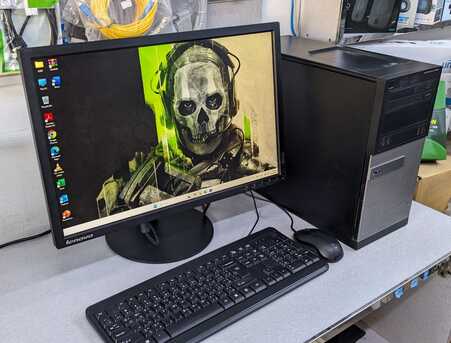 Manama, Computers, BHD 98,  Dell Core I7 3.2GHz PC Set Lenovo 22" Monitor 16GB Ram 512GB SSD Win 11 Pro & Office 2024