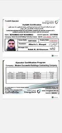 Dammam, Job Seekers, JCB Operator And Forklift Operator