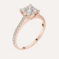 USD 229,  Square Cushion Cut Engagement Rings: Classic Elegance With Modern Sparkle