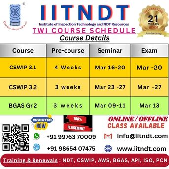 Chennai, Technical, Cswip 3.1