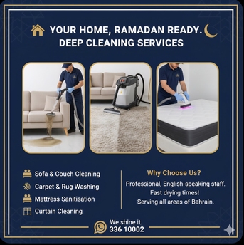 Hamad Town, Cleaning, PROFESSIONAL DEEP CLEANING &ndash; Sofas, Carpets & Mattresses (Hamad Town Bahrain)