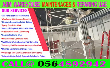 Jumeirah, Construction, Warehouse Maintenance Repairing In Ajman Dubai Sharjah UAE