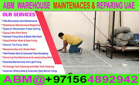 Jumeirah, Construction, Warehouse Maintenance Repairing In Ajman Dubai Sharjah UAE