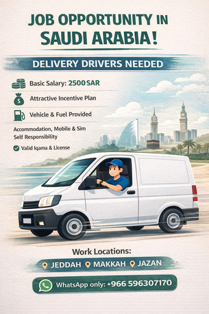 Makkah, Jobs, Delivery Drivers