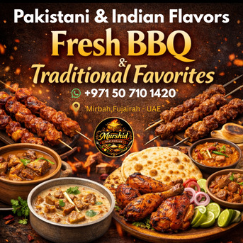 Fujairah, Restaurants, Rich Mutton Specialties & Traditional Cuisine At Murshid Restaurant, Mirbah Fujairah - UAE