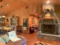 New York, Business, Log House Fireplace &ndash; Rustic Warmth | Call (800) 818-9971