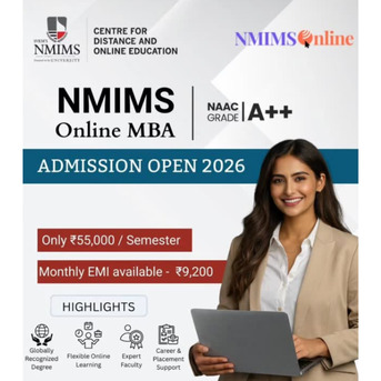 Mumbai, Education, NMIMS Online MBA 2026 &ndash; Fees, Eligibility & Admission
