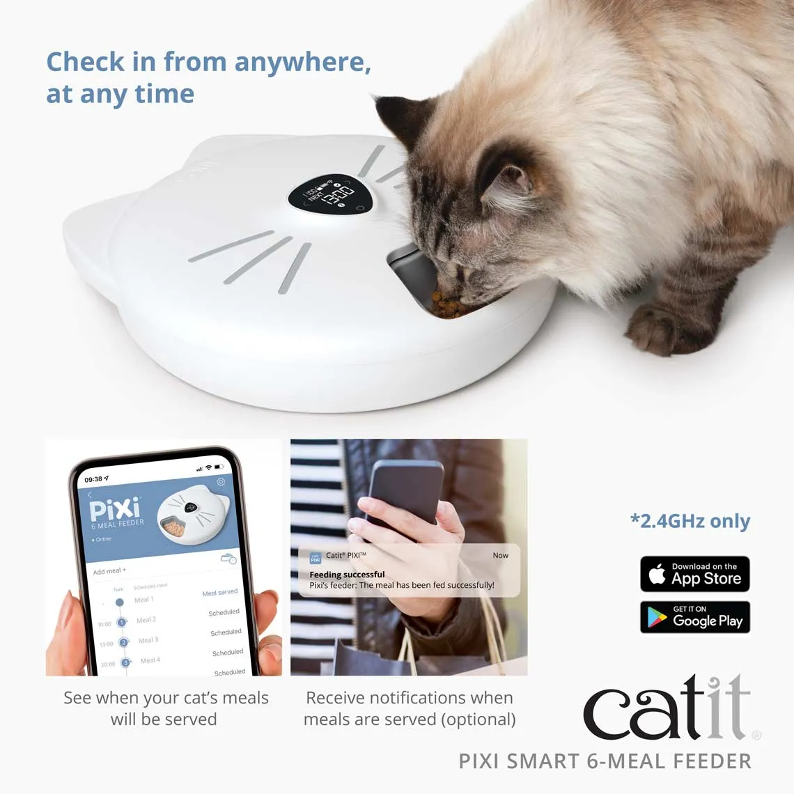 Mumbai, Pet Supplies, INR 7999,  Catit PIXI Smart 6-meal Feeder ,Automatic Feeder For Cats
