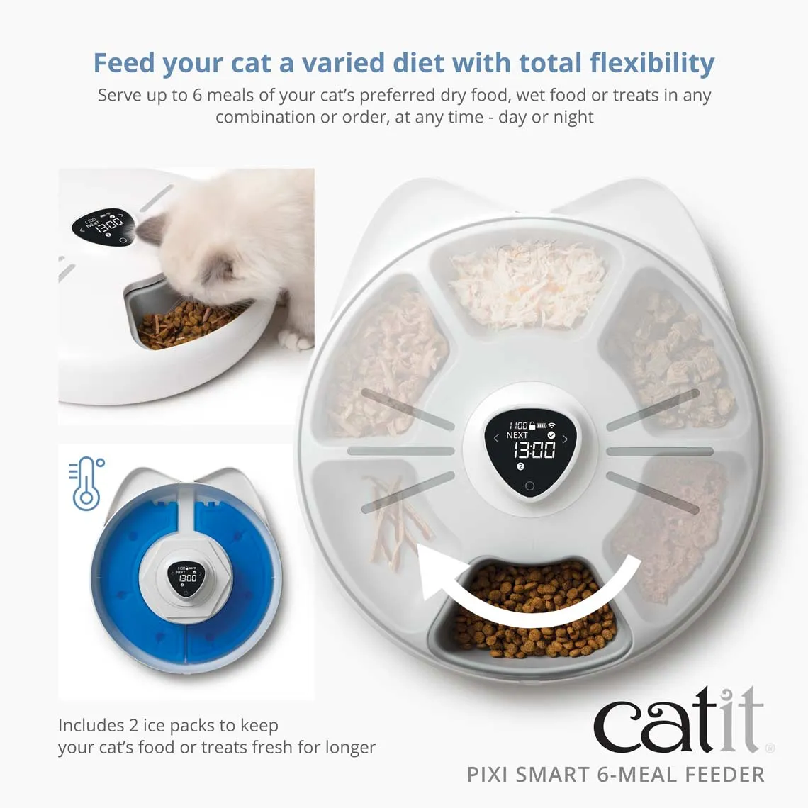 Mumbai, Pet Supplies, INR 7999,  Catit PIXI Smart 6-meal Feeder ,Automatic Feeder For Cats