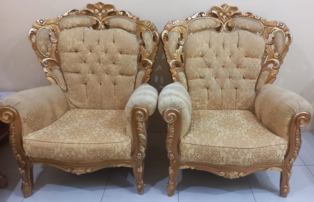 Riyadh, Furniture, SAR 475,  2 Sets Of Stylish 7 Seater Sofa For Sale-Very Good Condition-Riyadh